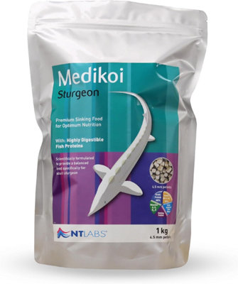 Nt Labs Medikoi Sturgeon & Sterlet Food  Pellet Food 4.5mm 1Kg from B&Q