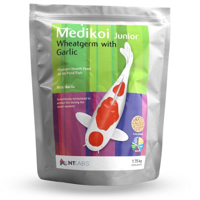 Nt Labs Medikoi Wheatgerm Garlic Pellet Fish Food Pond Koi Sturgeon 3mm 1.75Kg from B&Q