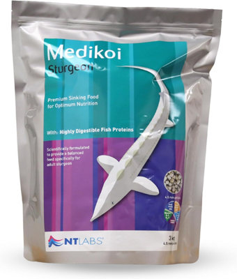 Nt Labs Medikoi Sturgeon & Sterlet Food  Pellet Food 4.5mm 3Kg from B&Q