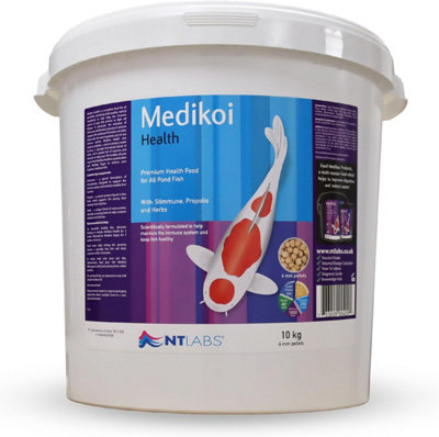 Nt Labs Medikoi Health 6mm Pellet Pond Fish Food Immune Support Pellets 10Kg from B&Q