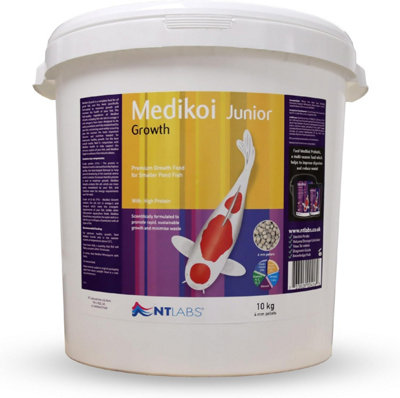 Nt Labs Medikoi Growth 4mm Pellet Koi Fish Food Garden Pond 10Kg from B&Q