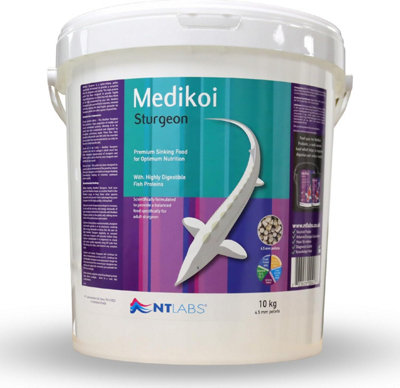 Nt Labs Medikoi Sturgeon & Sterlet Food  Pellet Food 4.5mm 10 Kg from B&Q