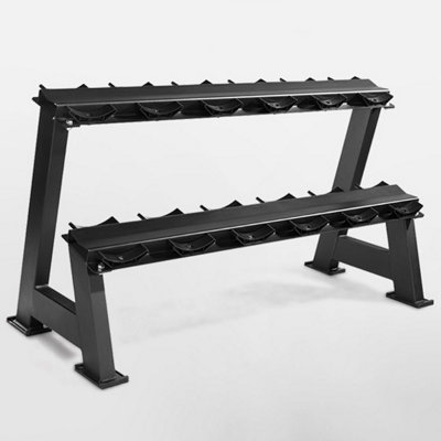  - Dumbbell Rack 2 Tier Holds 6 Pairs