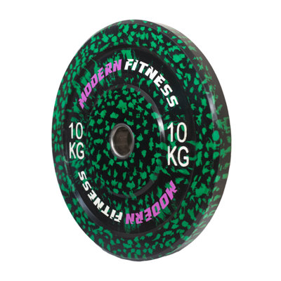 Modern Fitness 10Kg Olympic Camo Bumper PlateSingle 50mm Rubber Weight For Strength Training from B&Q