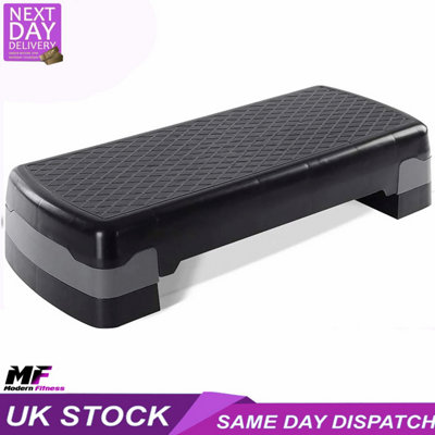 Large Aerobic Stepper Adjustable Exercise Step Platform from B&Q