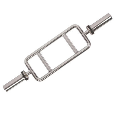 Modern Fitness Tricep Barbell Weight Lifting Bar - Silver - Image 3