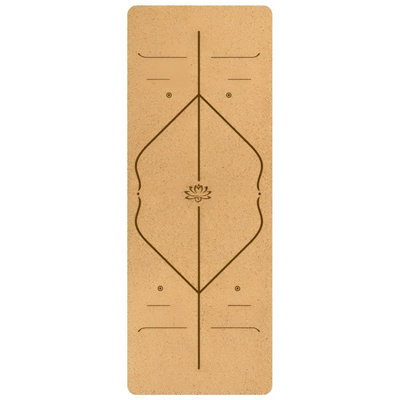 Cork Yoga Mat Non-Slip Mat For Yoga And Pilates from B&Q