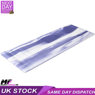 Pilates Yoga Exercise Mat Non Slip Folding Extra Thick 60mm Workout Gym Mat Purple from B&Q