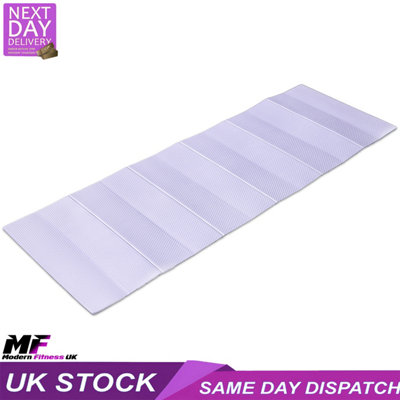 Pilates Yoga Exercise Mat Non Slip Folding Extra Thick 60mm Workout Gym Mat Lilac from B&Q