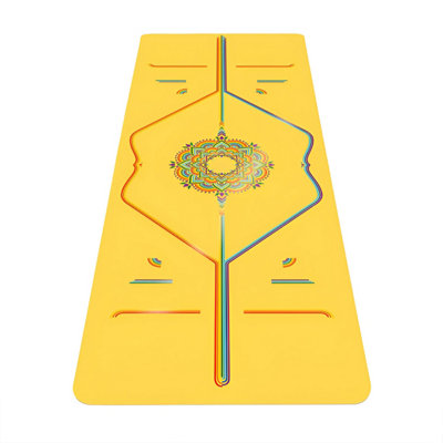 Modern Fitness Yoga Exercise Mat - Yellow - Image 4