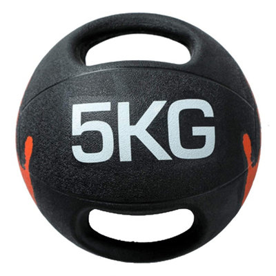Medicine Ball 5Kg Double Handle Dual Grip Training Ball from B&Q