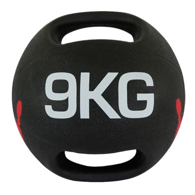 Medicine Ball 9Kg Double Handle Dual Grip Training Balls from B&Q