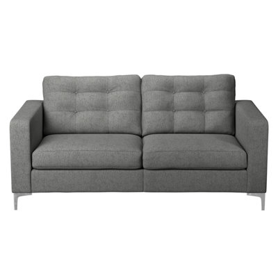 Furnishings For Less UK Hackney Fabric 3 Seater Sofa Pewter from B&Q