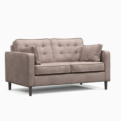 Furnishings For Less UK Eden Pewter Chenille Fabric Boxed Arm 2 Seater Sofa from B&Q