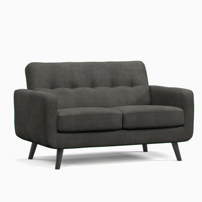 Furnishings For Less UK Kendal Fixed Back Graphite 3 Piece Sofa Suite 2 Seater And 2 Armchairs from B&Q