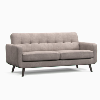 Furnishings For Less UK Kendal Fixed Back Antelope Boxed Arm 3 Seater Sofa from B&Q