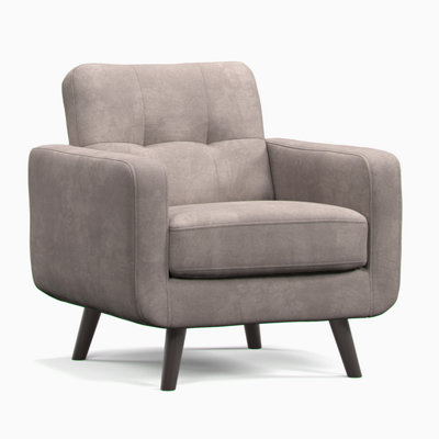 Furnishings For Less UK Kendal Fixed Back Antelope Boxed Arm Single Seater Armchair from B&Q
