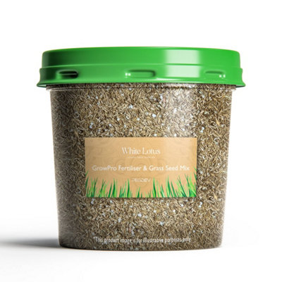 PegdevPdlGrowpro Grass Seed & Fertiliser Blend For Professional Turf Management (10G) from B&Q
