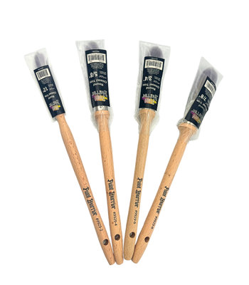  - Paint Warrior Round Sash Paint Brush Set4 Pack