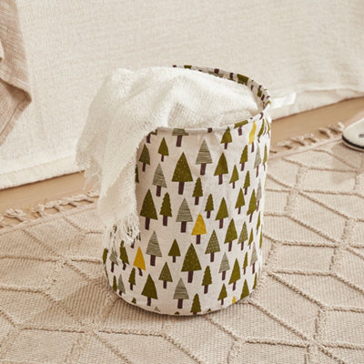 Living And Home Household Dirty Clothes Hamper Laundry Basket With Handles Folding
