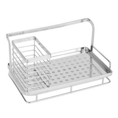 B&Q -  Stainless Steel Sink Organizer With Drain Tray