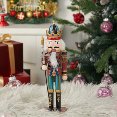 Living And Home Nutcracker Soldier Figurine Christmas Decoration Xmas Ornament from B&Q