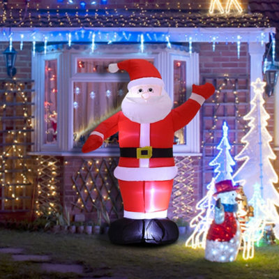 Living And Home 120Cm Inflatable Santa Claus Christmas Yard Decoration With Led from B&Q