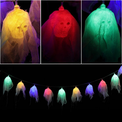 Living And Home 20 Lights Colorful Skull 3M Halloween Led String Light For Indoor Outdoor from B&Q