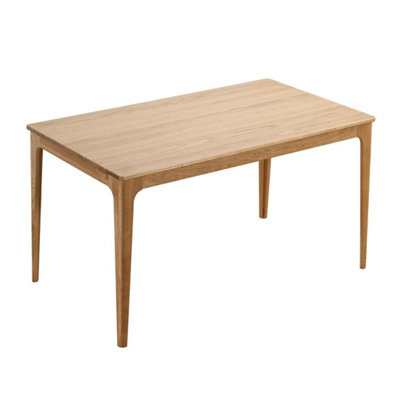 Bramble Scandinavian Oak Effect 4 Seater Rectangle Wooden Dining Table140Cm