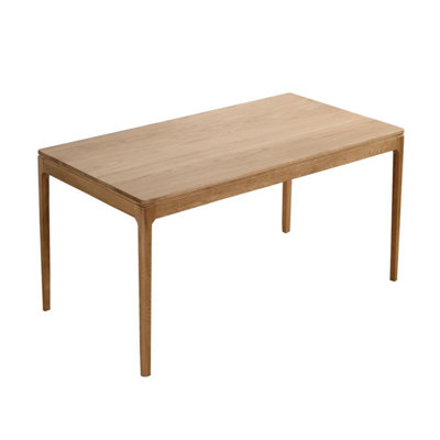 Kinfolk Mid-Century Modern Oak Effect 4-6 Seater Rectangle Wooden Dining Table150Cm