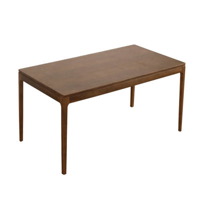 Kinfolk Mid-Century Modern Walnut Effect 4-6 Seater Rectangle Wooden Dining Table150Cm