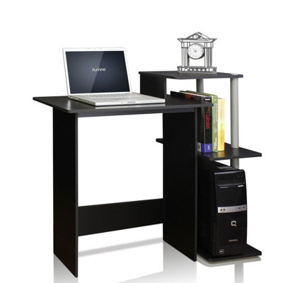 Walplus Furinno Efficient Home Laptop Notebook Computer Desk,black/grey from B&Q
