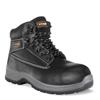 Titan Holton S3 Water Resistant Leather Safety Boots from B&Q
