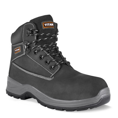 Titan Holton S3 Water Resistant Leather Safety Boots from B&Q