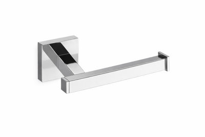 Billtix Modern Stainless Steel Toilet Paper Holder With  Chrome Finish from B&Q