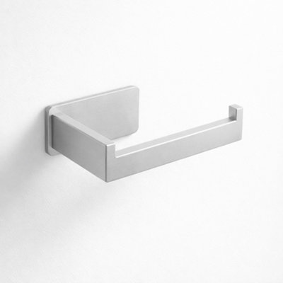 Billtix Silver Stainless Steel Toilet Roll Holder Wall MountedSelf Adhesive Toilet Paper HolderStick On Tissue Holder from B&Q