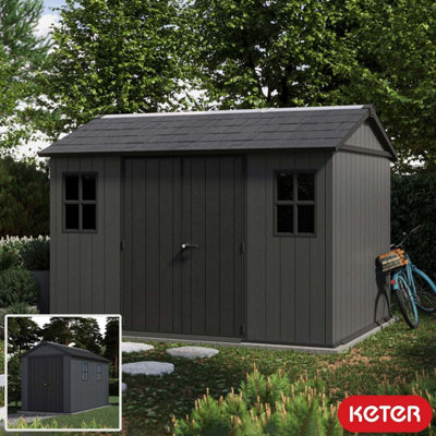 Keter Newton Plus 7Ft 6" X 11Ft 5" (2.3 X 3.5M) Storage Shed With Side Entry from B&Q