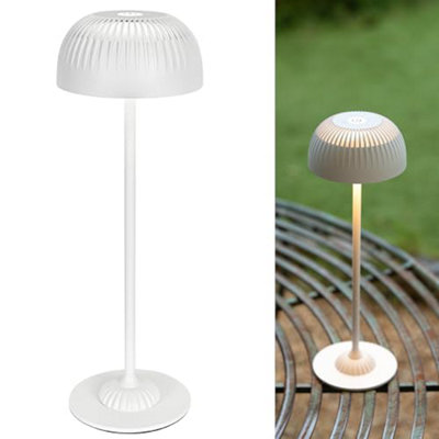Luminexdesigns Cordless Rechargeable Table Lamp With Full Aluminium BodyModern 5200 Mah Battery Mushroom Touch Bedside 3 Colour from B&Q