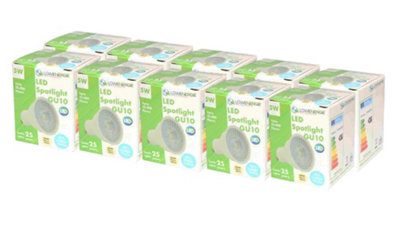 Lowenergie 50W Equivalent Brightness Gu10 5W Led SpotlightWarm WhitePack Of 10 from B&Q