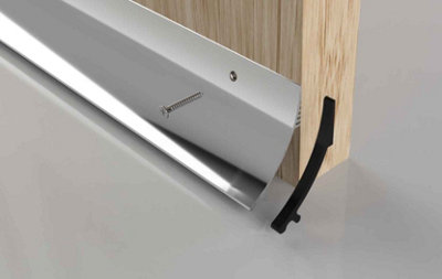 B&Q -  32mm Rain Deflector 914mm LongChrome Finish
