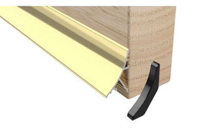 B&Q -  914mm Concealed Rain Deflector BarGold Finish