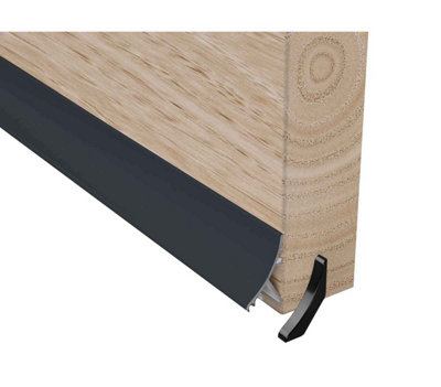 B&Q -  914mm Concealed Rain Deflector BarGrey Finish