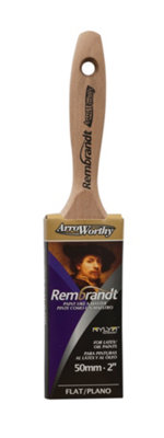 Arroworthy Rembrandt Flat Beavertail Paint Brush2" from B&Q
