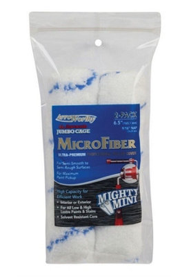 Arroworthy Microfiber Nap Jumbo Cage Roller Refill Twin Pack6.5" X 9/16" from B&Q