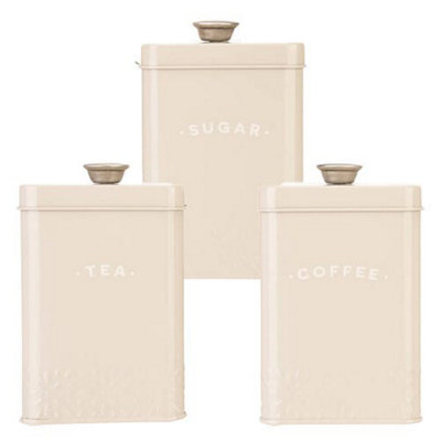 Artisan Street TeaCoffee & Sugar Storage Canisters from B&Q