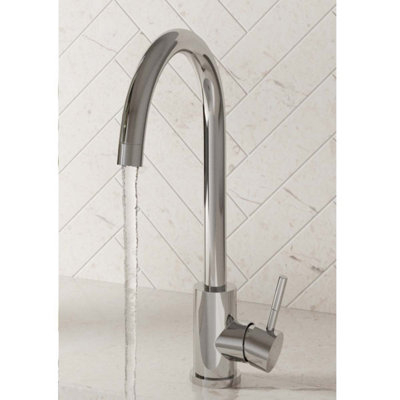 UK Homeliving Uk Home Living Avalon Icon Chrome Kitchen Mixer Tap from B&Q