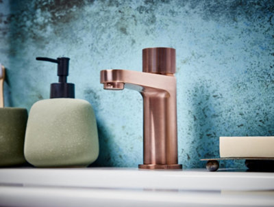 UK Homeliving Uk Home Living Avalon Koko Mono Basin Tap Brushed Bronze from B&Q