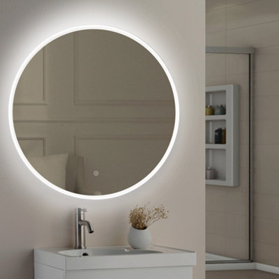Lily Round Illuminated Led Mirror 800mm from B&Q