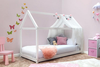 Kids Treehouse White Wooden House BedSingle 3Ft from B&Q