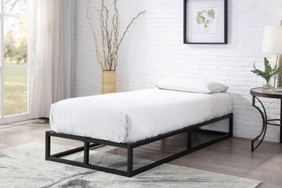 Amersham Low Platform Black Metal Single Bed Frame 3Ft from B&Q